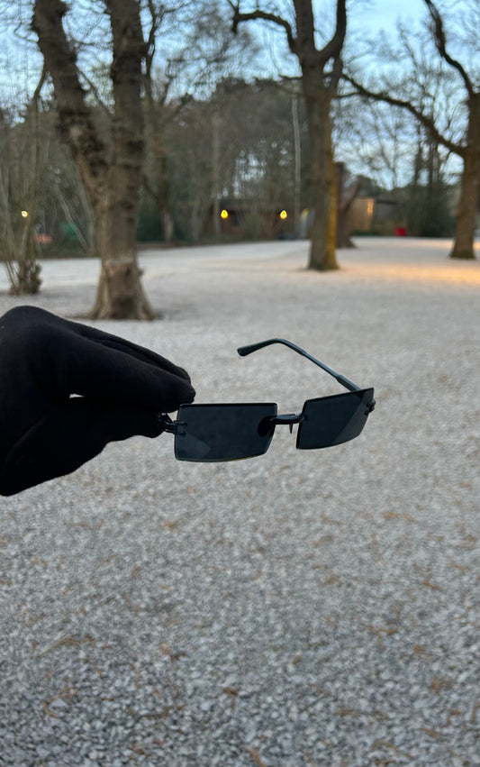 Batman Black Rectangular Sun Glasses