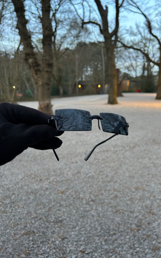 Batman Black Rectangular Sun Glasses